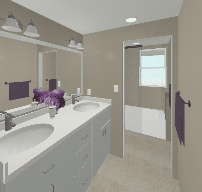 Option #1 - Move Shower and Toilet
